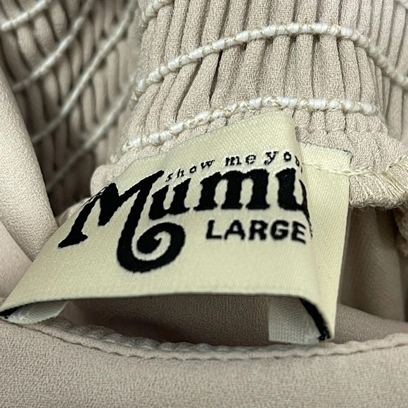 Show Me Your MuMu Emma Ruffle Maxi Dress Show Me The Ring Crisp Size Large SR46 - Picture 5 of 9